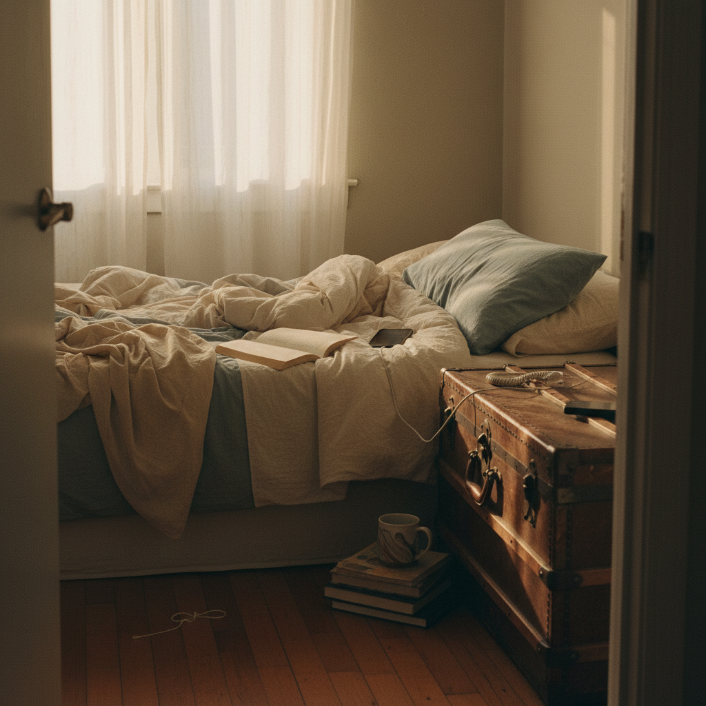 11. Vintage Trunk as Bedside Table
