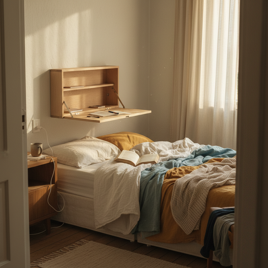 12. Fold-Down Wall Desk