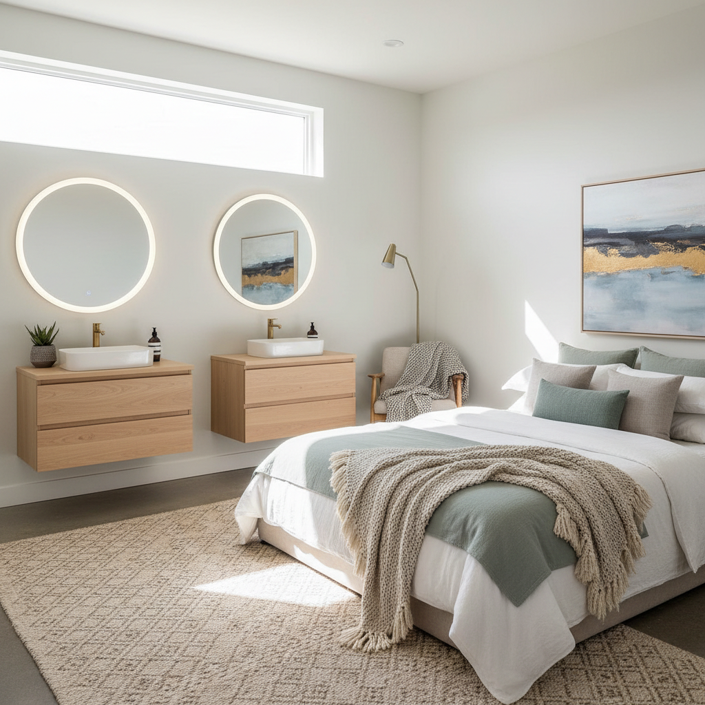 12. Wall-Mounted Vanity Stations