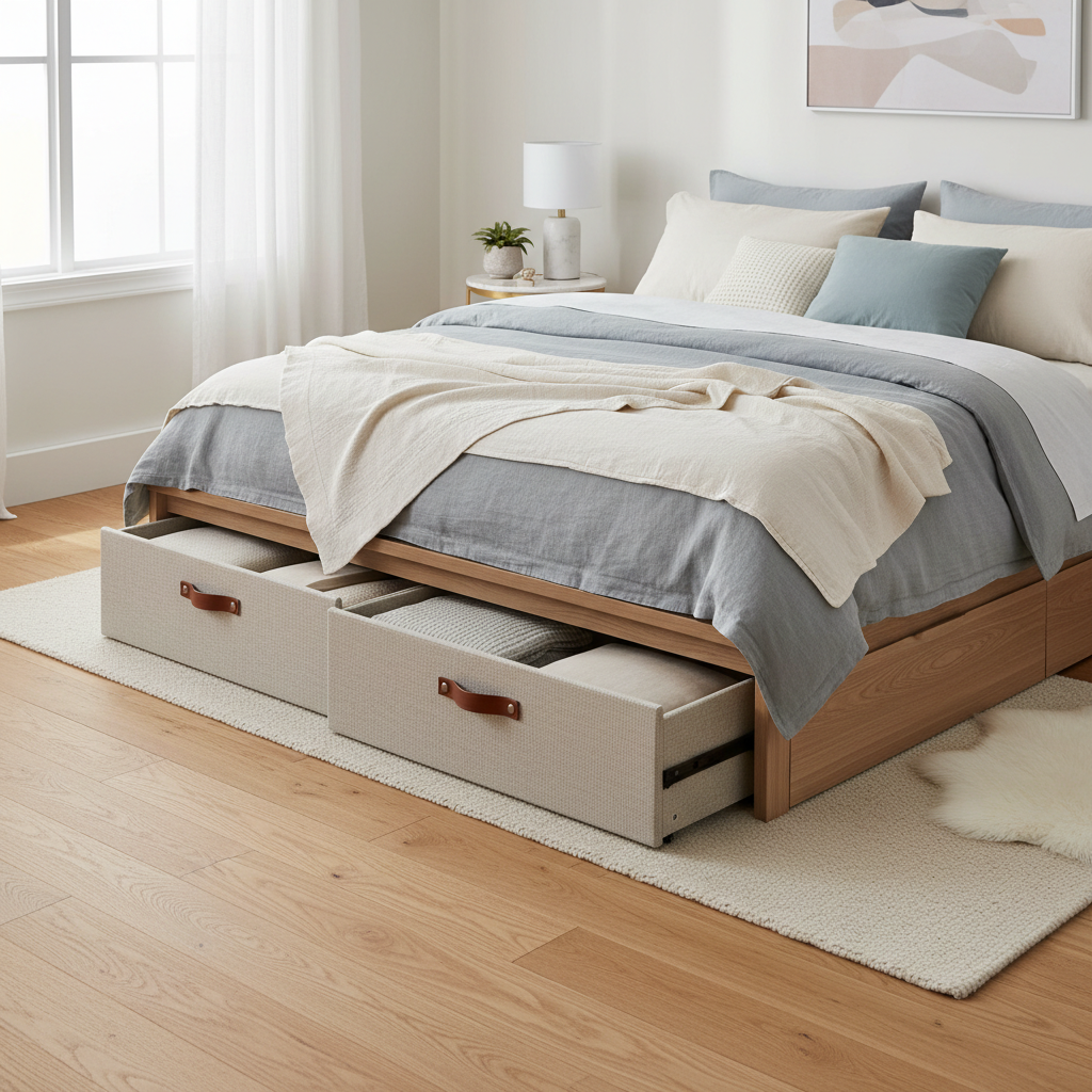 2. Underbed Storage That Actually Looks Good