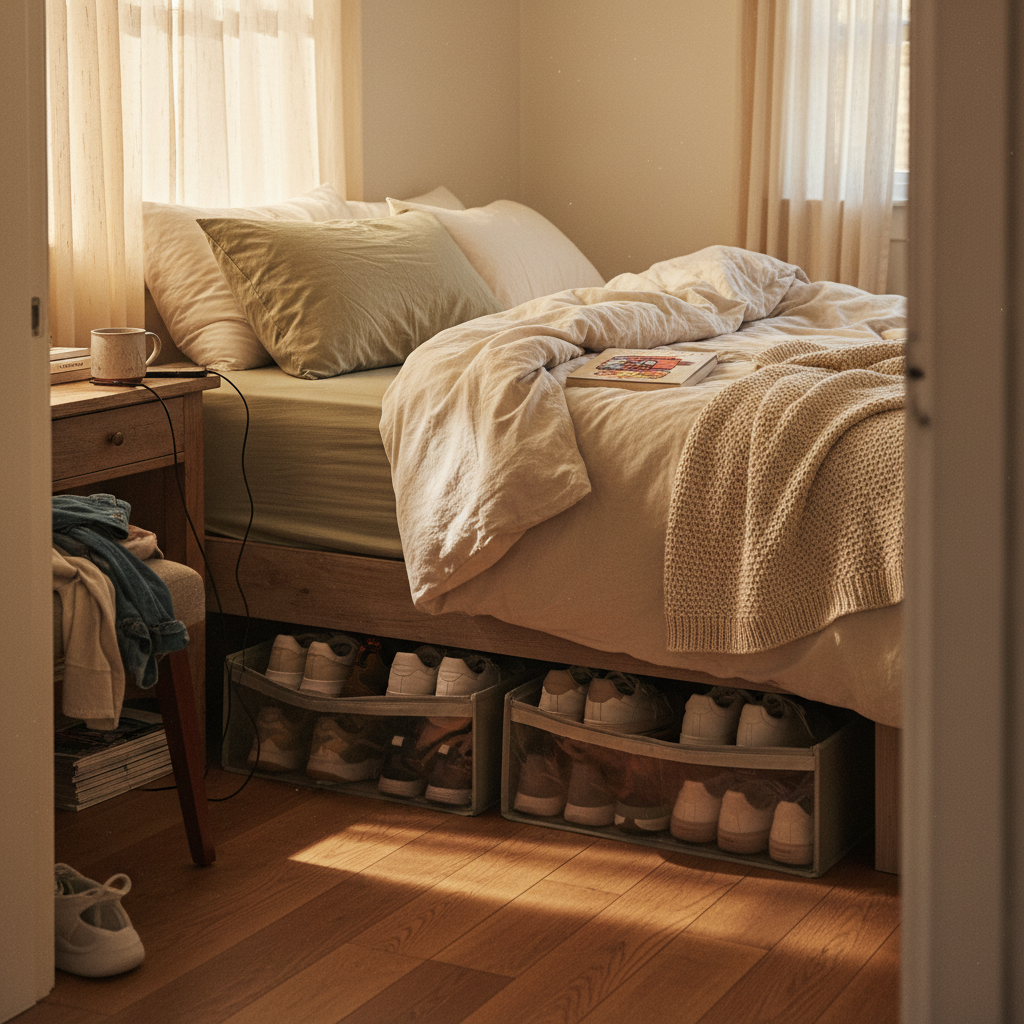 11. Underbed Shoe Storage System
