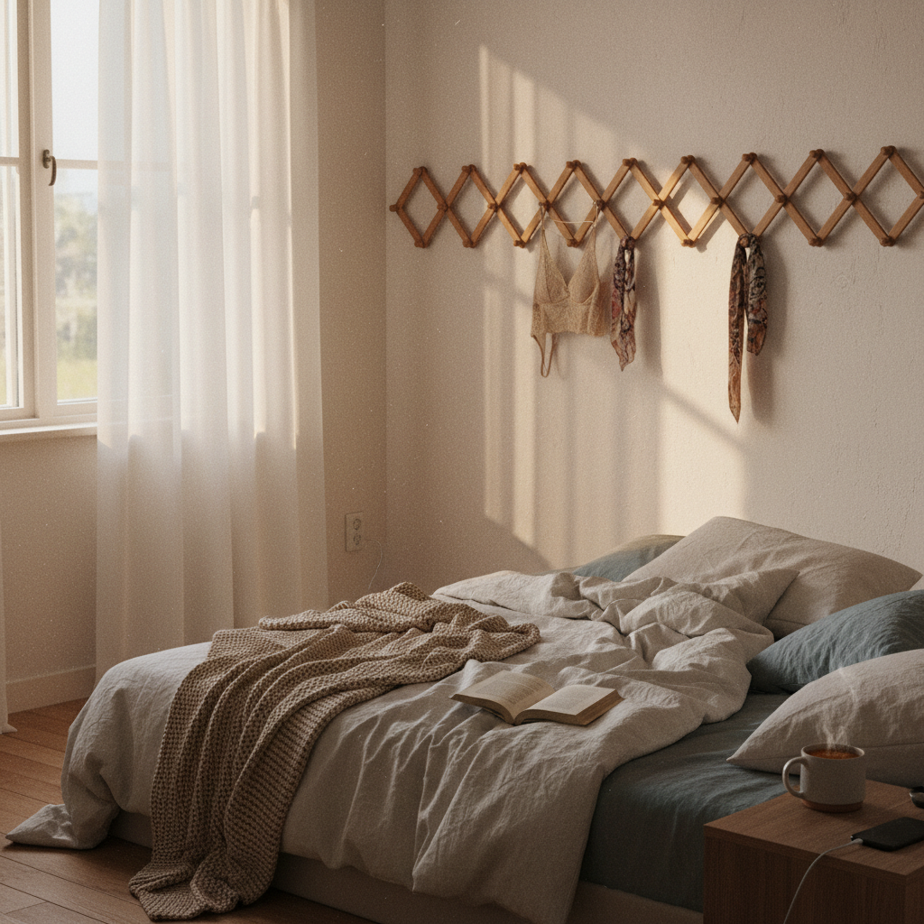 13. Wall-Mounted Drying Rack for Delicates