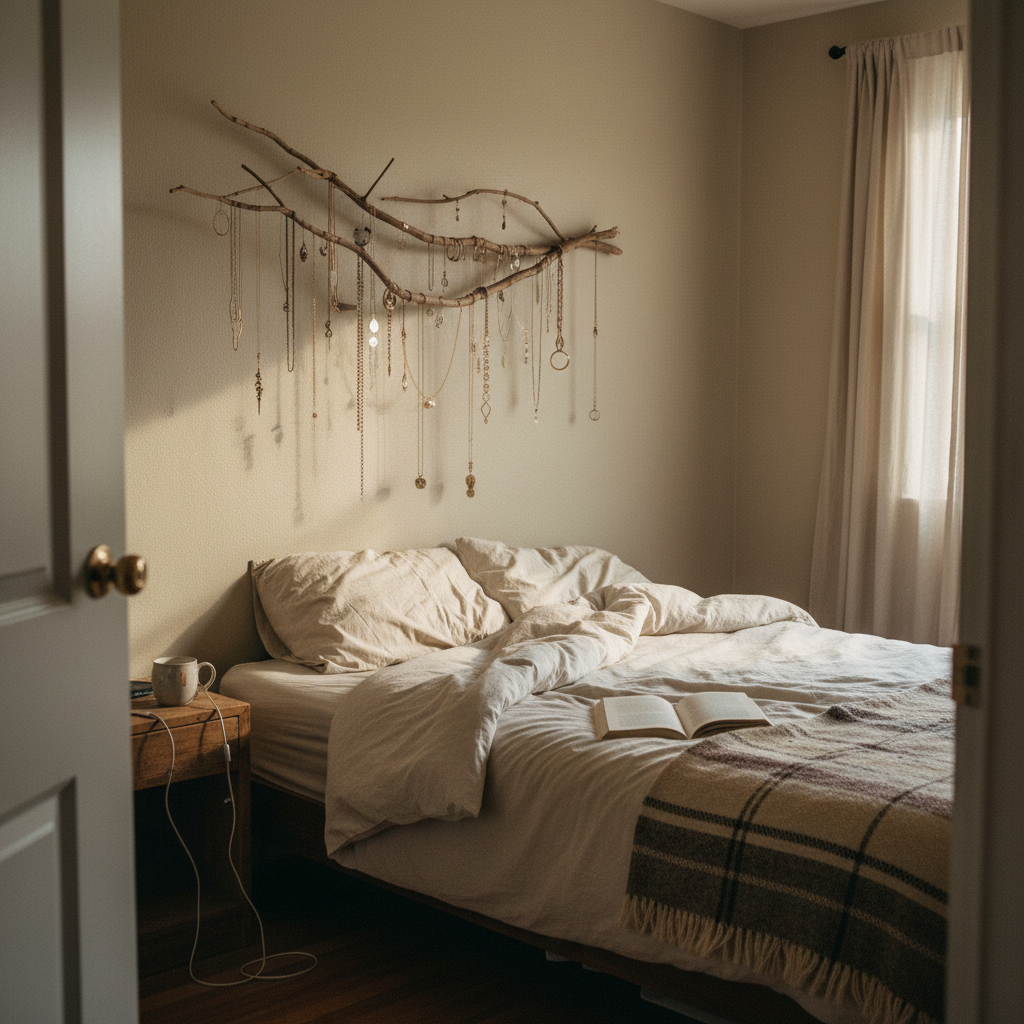 6. Jewelry Display as Wall Art