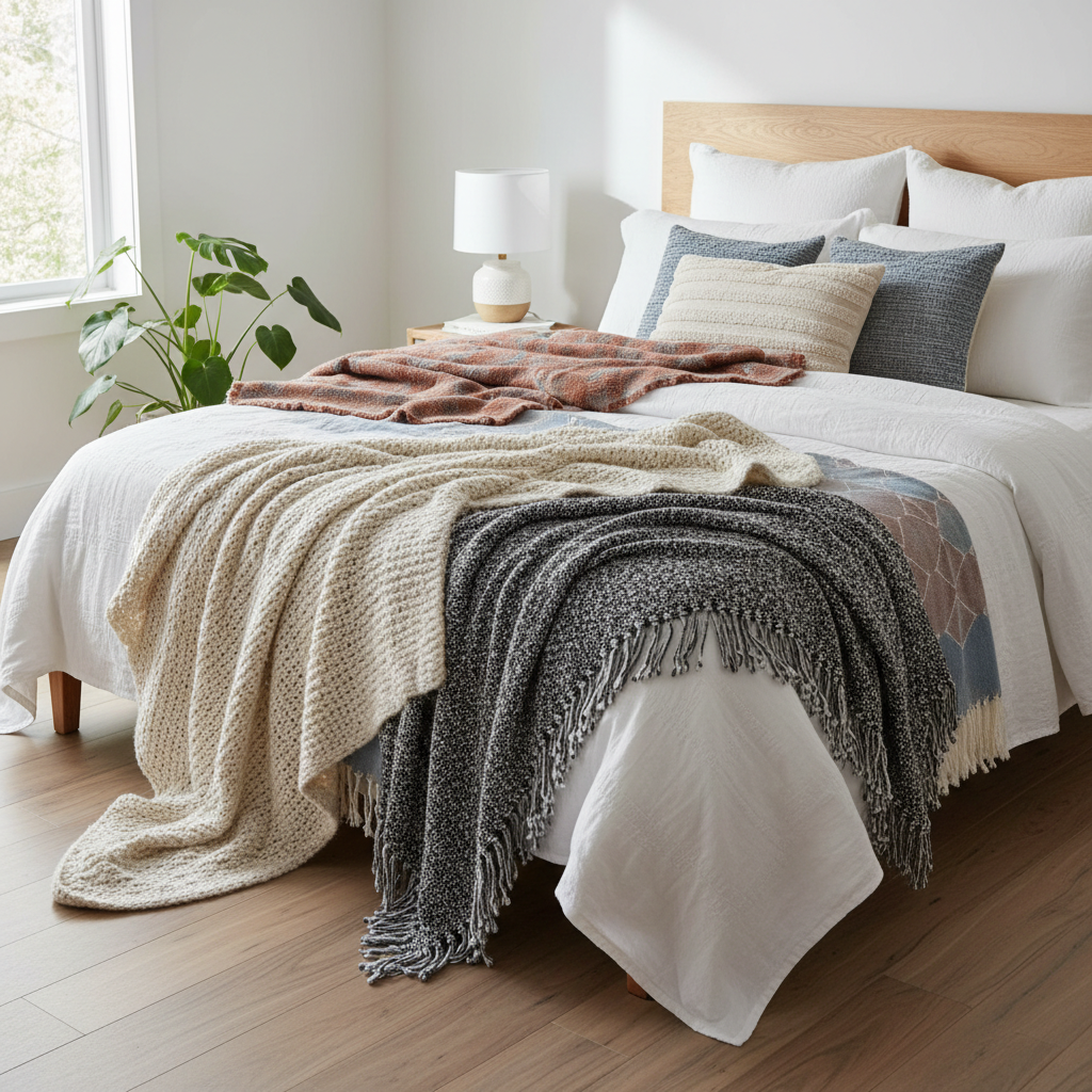 Textured Throw Blankets for Cozy Vibes