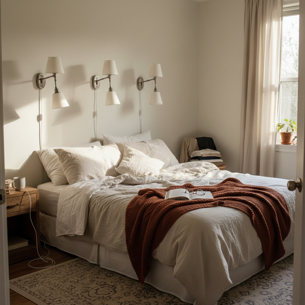 6. Plug-In Wall Sconces for Adjustable Lighting