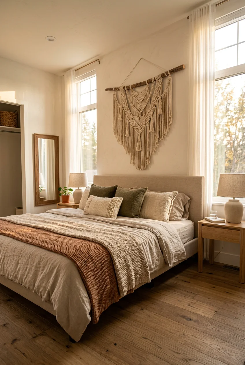 1. Curate a Personalized Gallery Wall with Fabric Accents