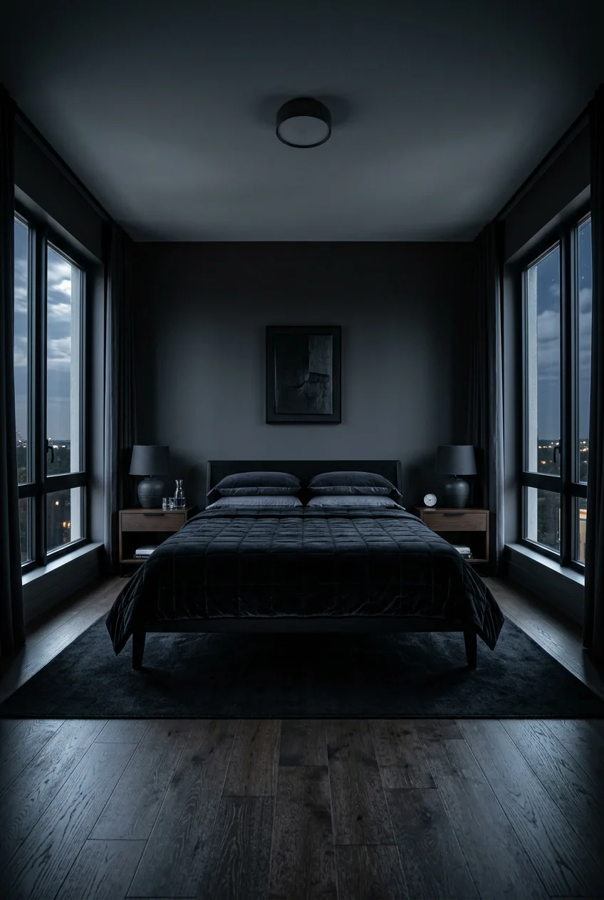black bedroom decor - 18 Black Bedroom Decor You Need to See