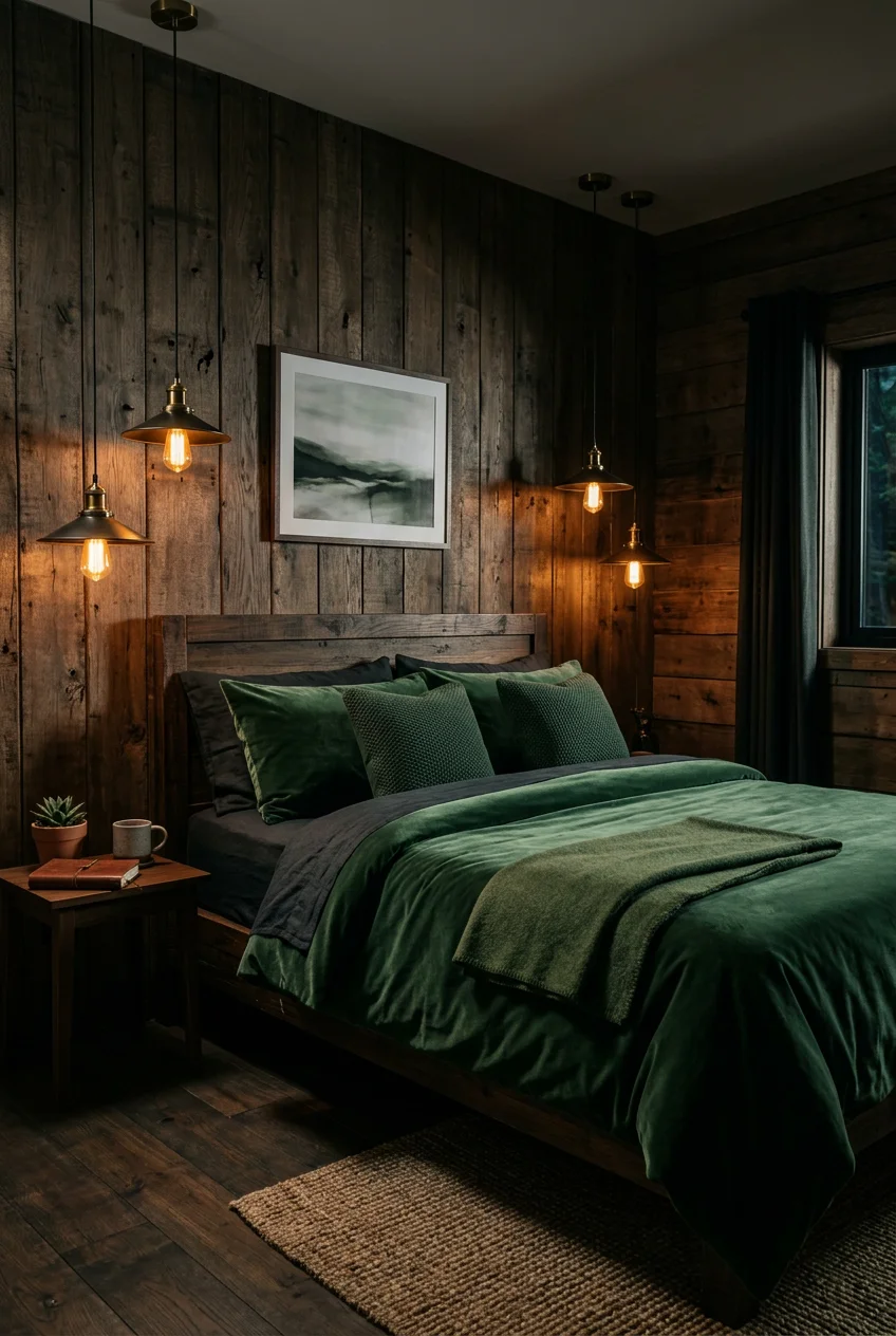 dark nature aesthetic bedroom - 20 Aesthetic Dark Nature Bedroom for Every Budget