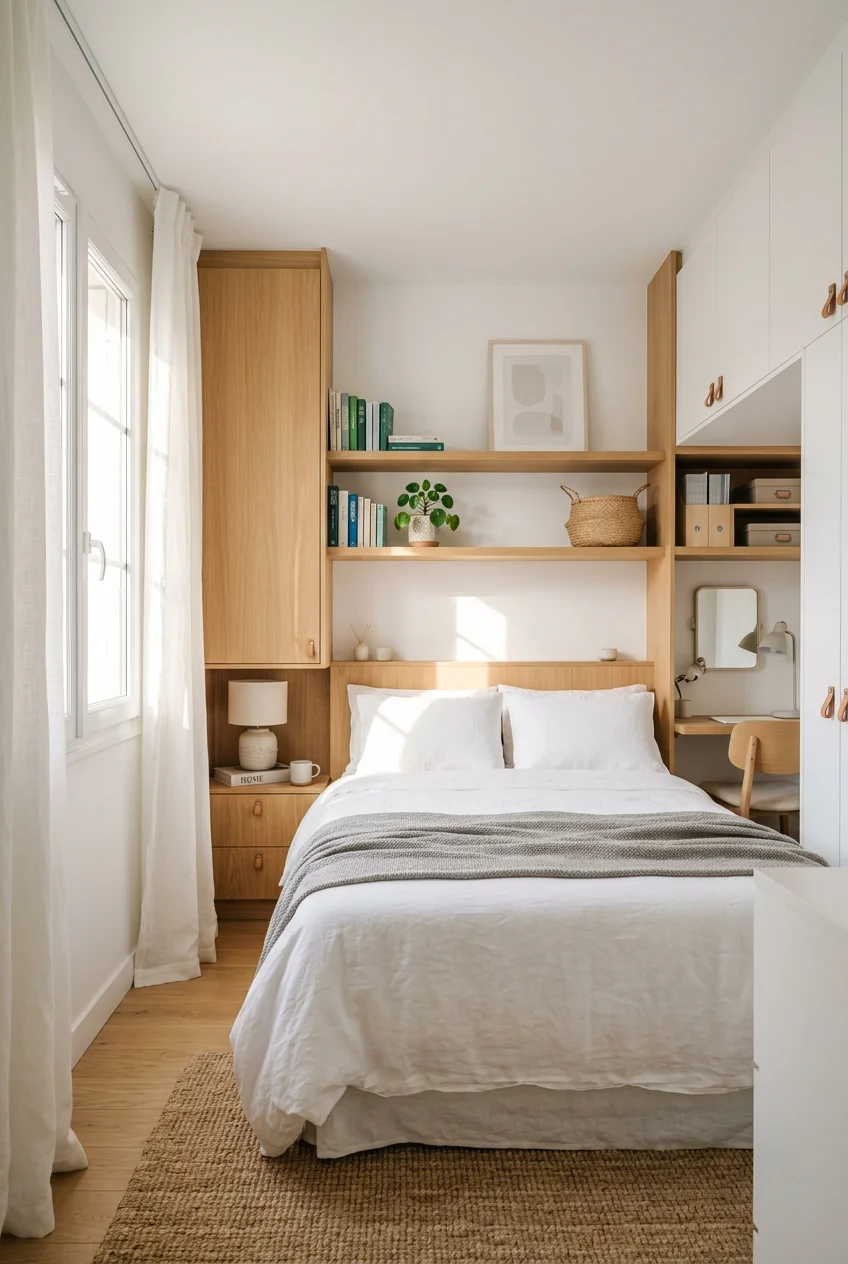 small bedroom organization - 20 Small Bedroom Organization Worth Trying