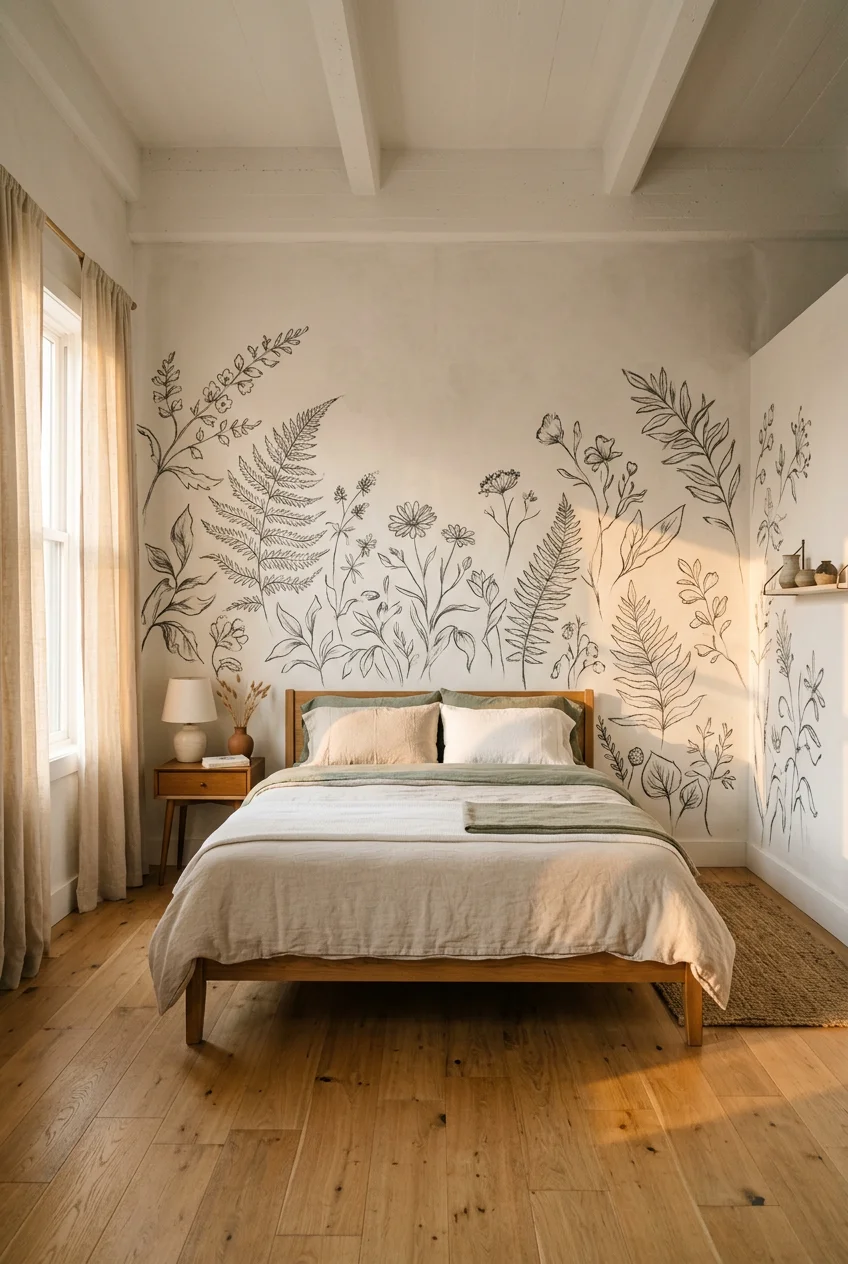 wall drawing ideas bedroom aesthetic - 18 Aesthetic Wall Drawing Ideas Bedroom That Actually Work