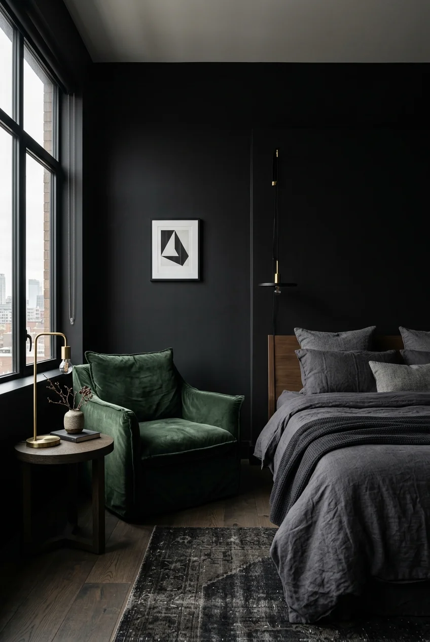 black decor bedroom - 20 Black Decor Bedroom That Actually Work