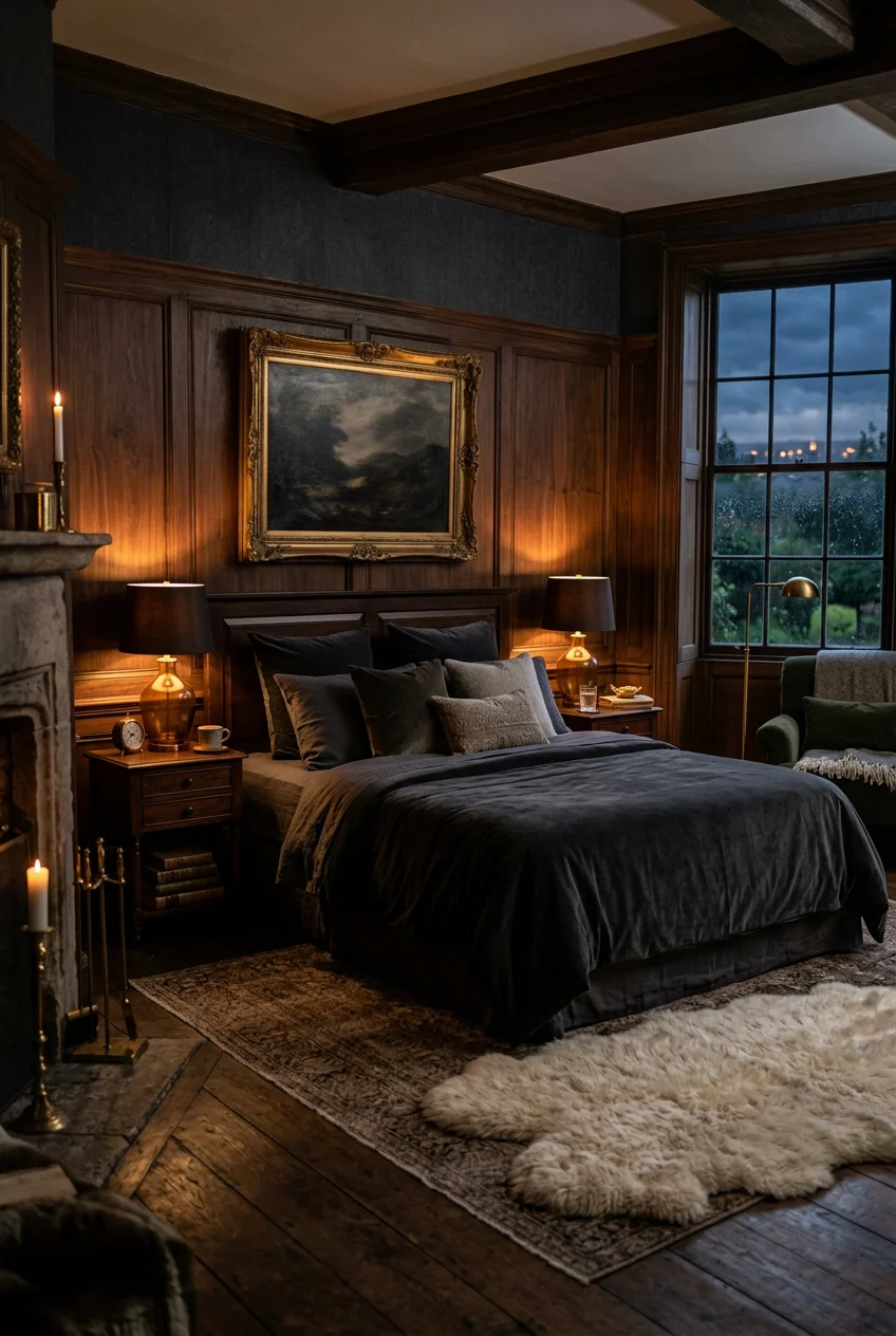 dark cozy bedroom ideas romantic - 15 Cozy Dark Bedroom Ideas Romantic You Need to See
